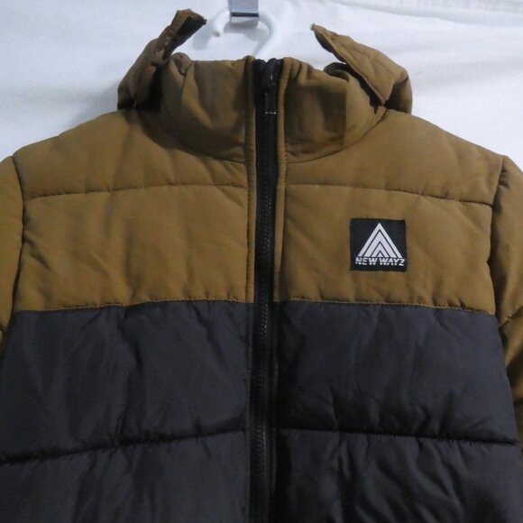 H&M NEW WAYZ | 11-12 years US 14 | Black and Brown Hooded Puffer Jacket - Picture 5 of 16